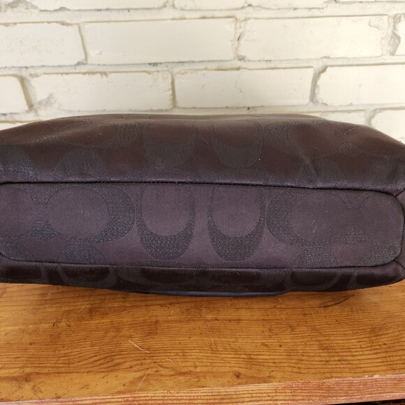 Euc Coach Campbell Metallic Signature Shoulder Bag Handbag - Picture 9 of 12